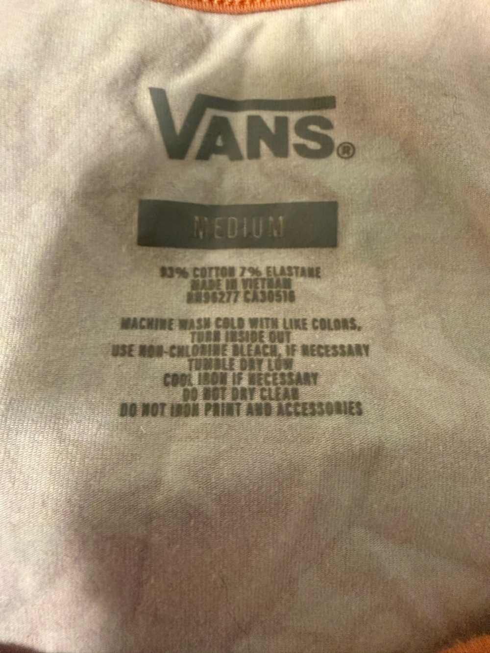 Vans Orange Multi Floral Racerback Tank - Picture 2 of 2